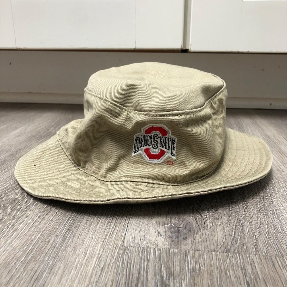 Ohio State Buckeyes Vintage Y2K Bucket Hat Khaki Tan Twin Enterprises Inc. - Picture 1 of 6